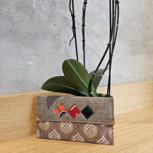 Pochette en motif pagne